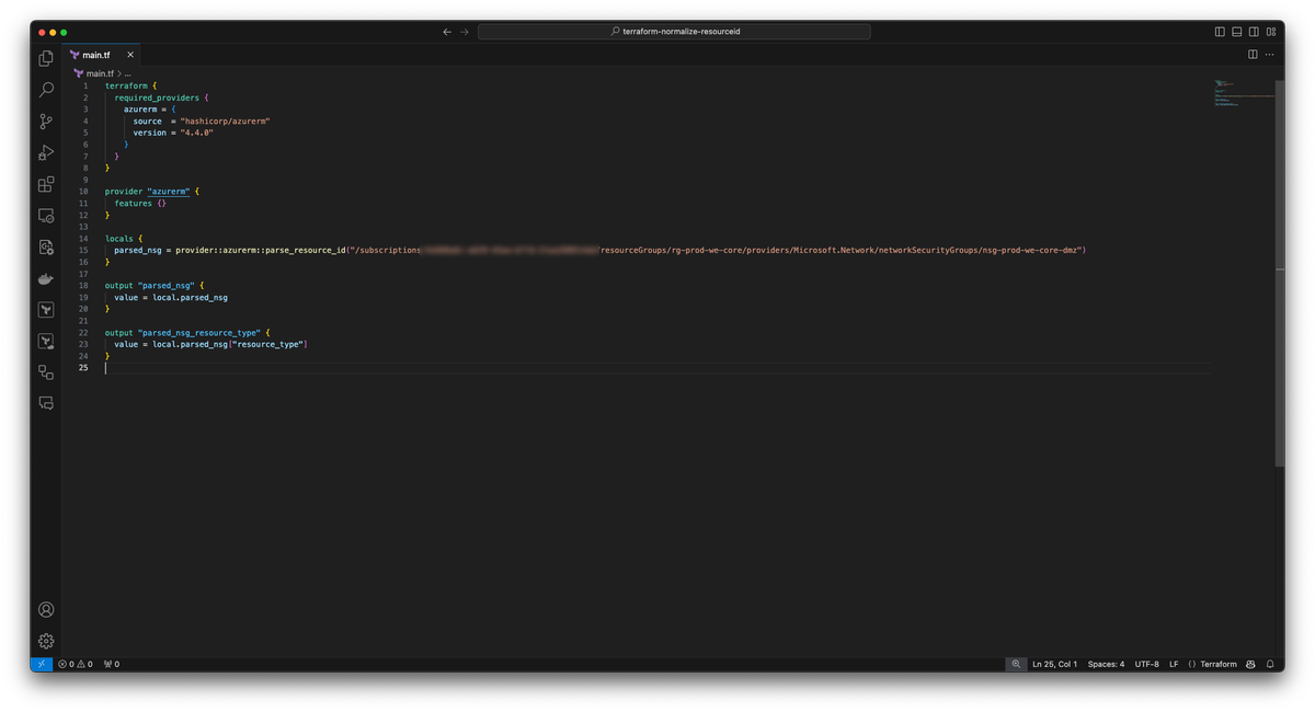 Using new AzureRM provider functions in Terraform